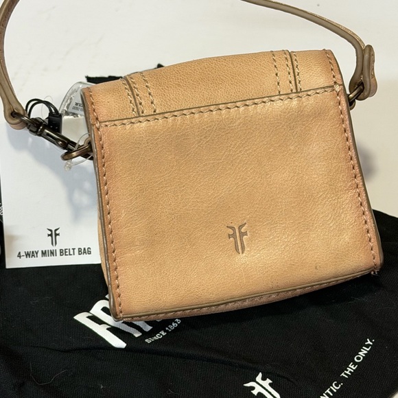 Frye Beige Nude Leather Mini Bag - Picture 3 of 8